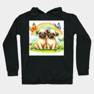 Pug Dog Friends Hoodie